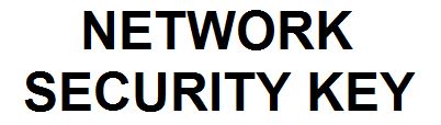 What is the network security key