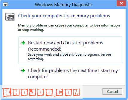 Checking for memory problems