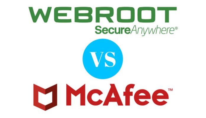 Webroot antivirus vs McAfee antivirus