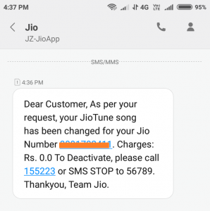 How to set caller tune in jio 