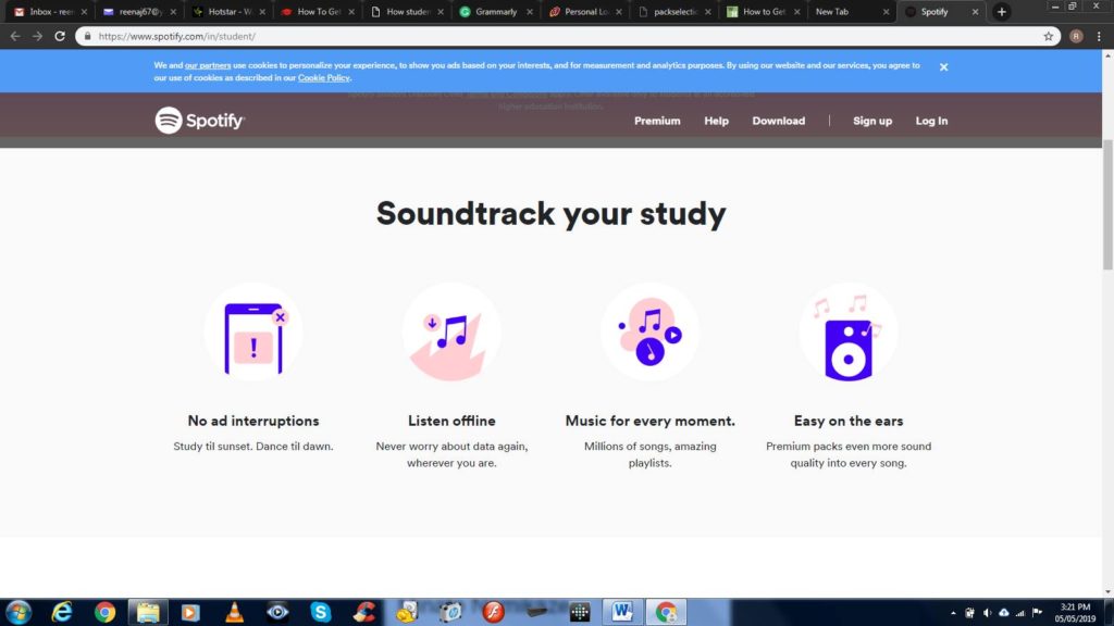 Renew Spotify Student