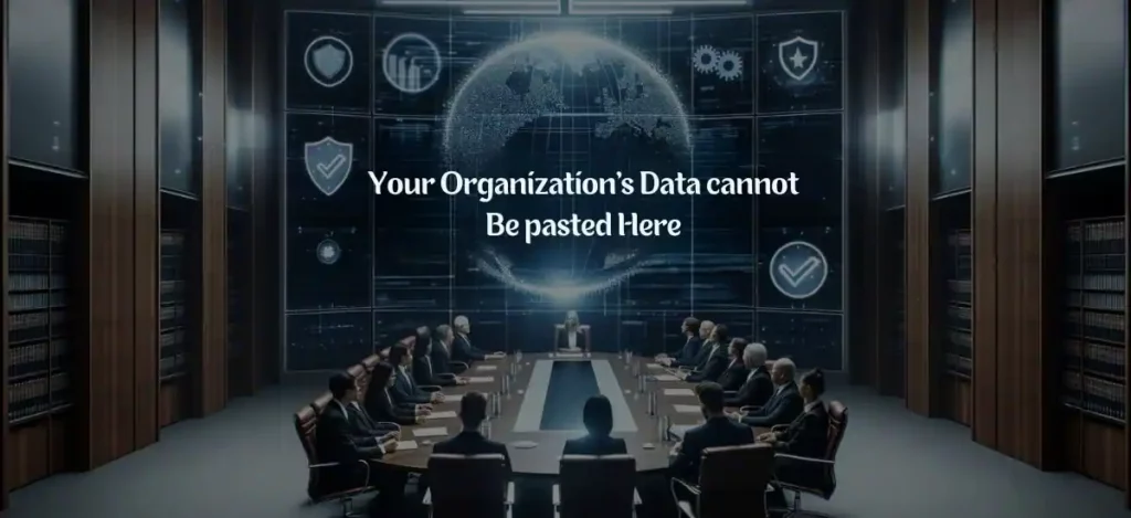 your organization's data cannot be pasted here